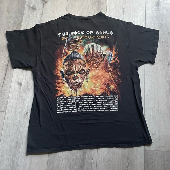 🔥 Vintage Iron Maiden Tour T-Shirt - Awesome Fader - Size Large - Picture 3 of 5